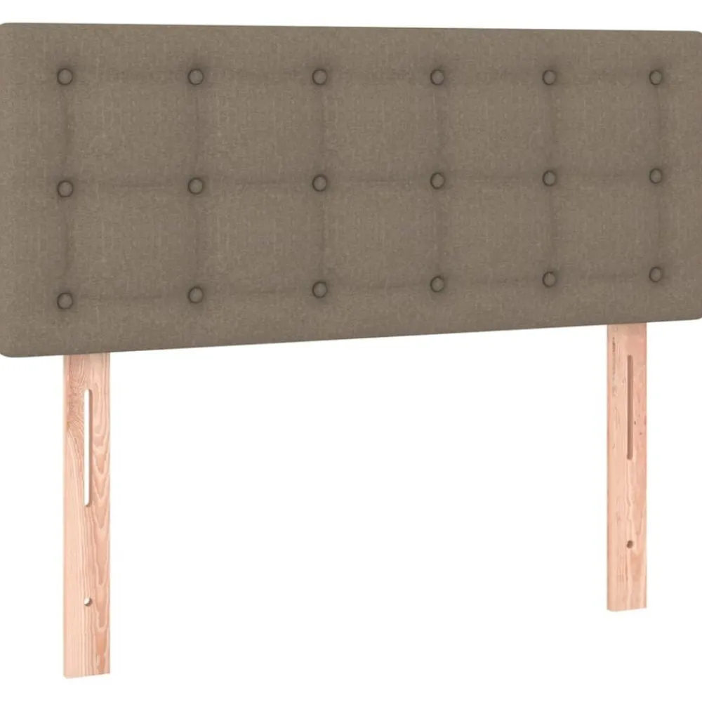 vidaXL Cabecero de tela gris taupe 80x5x78/88 cm Taupé New