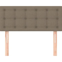 vidaXL Cabecero de tela gris taupe 80x5x78/88 cm Taupé New