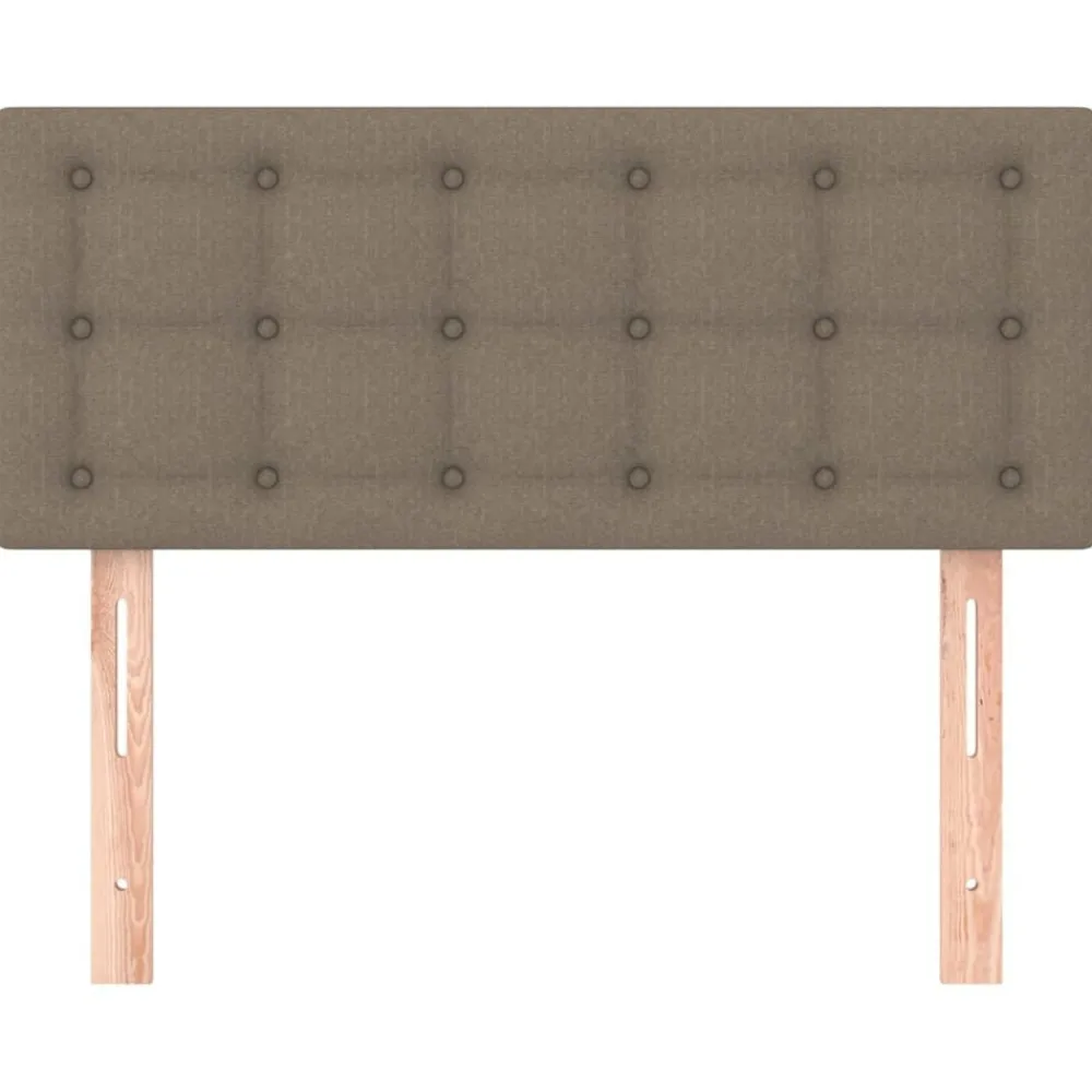 vidaXL Cabecero de tela gris taupe 80x5x78/88 cm Taupé New
