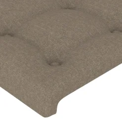vidaXL Cabecero de tela gris taupe 80x5x78/88 cm Taupé New