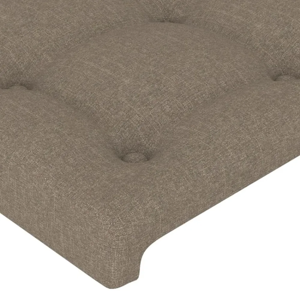 vidaXL Cabecero de tela gris taupe 80x5x78/88 cm Taupé New