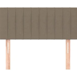 vidaXL Cabecero de tela gris taupe 80x5x78/88 cm Taupé Clearance