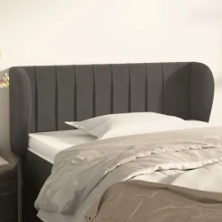 vidaXL Cabecero de terciopelo 83x23x78/88 cm Gris oscuro Discount
