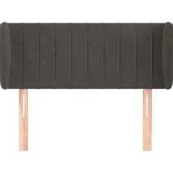 vidaXL Cabecero de terciopelo 83x23x78/88 cm Gris oscuro Discount