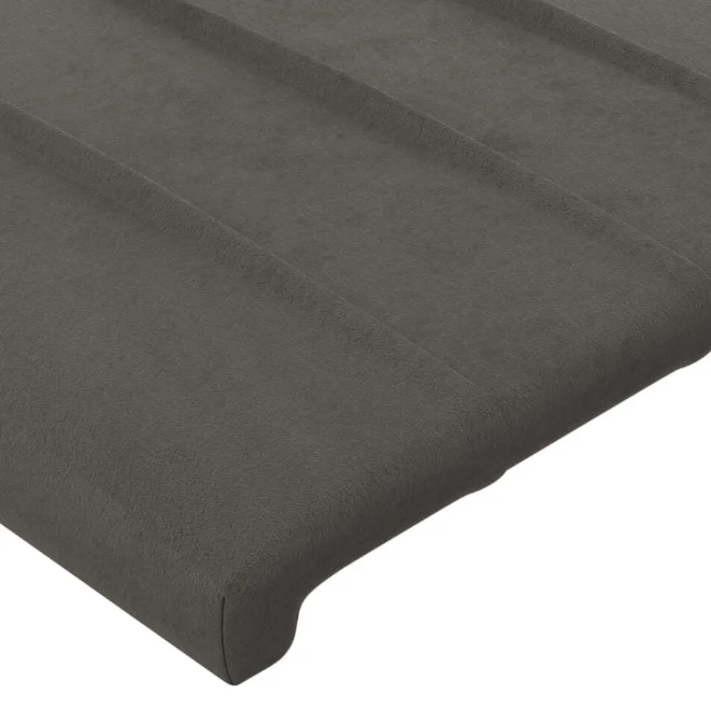 vidaXL Cabecero de terciopelo 83x23x78/88 cm Gris oscuro Discount