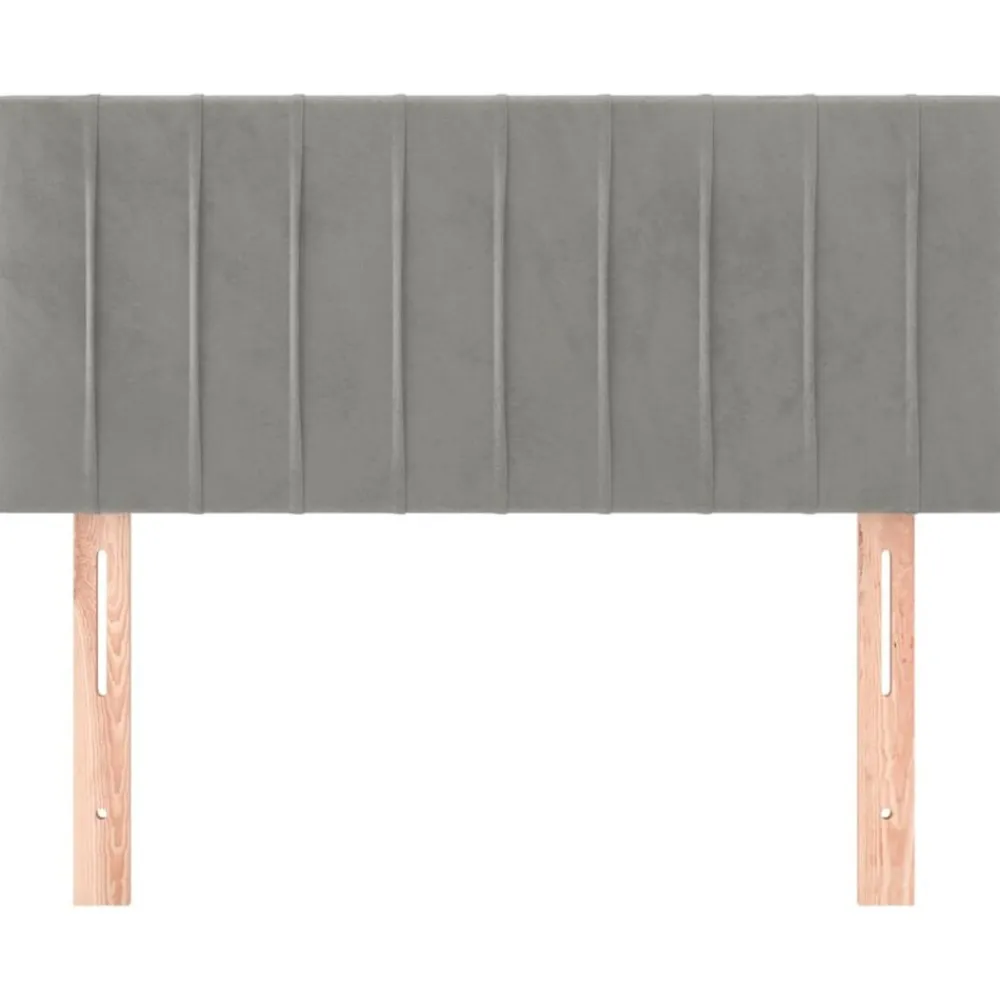 vidaXL Cabecero de terciopelo 80x5x78/88 cm Gris claro Best