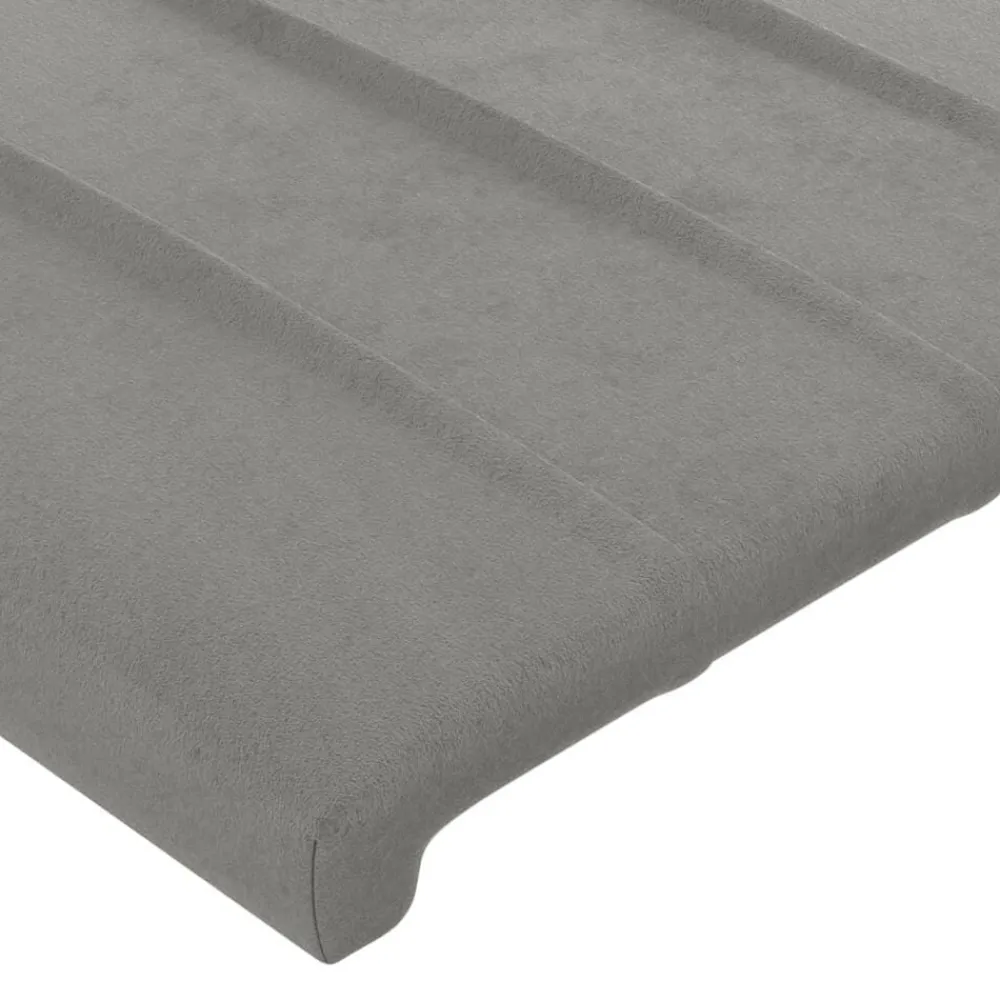 vidaXL Cabecero de terciopelo 80x5x78/88 cm Gris claro Best