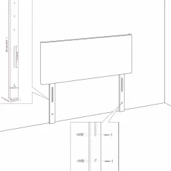 vidaXL Camas Y Accesorios-Cabecero de terciopelo 80x5x78/88 cm