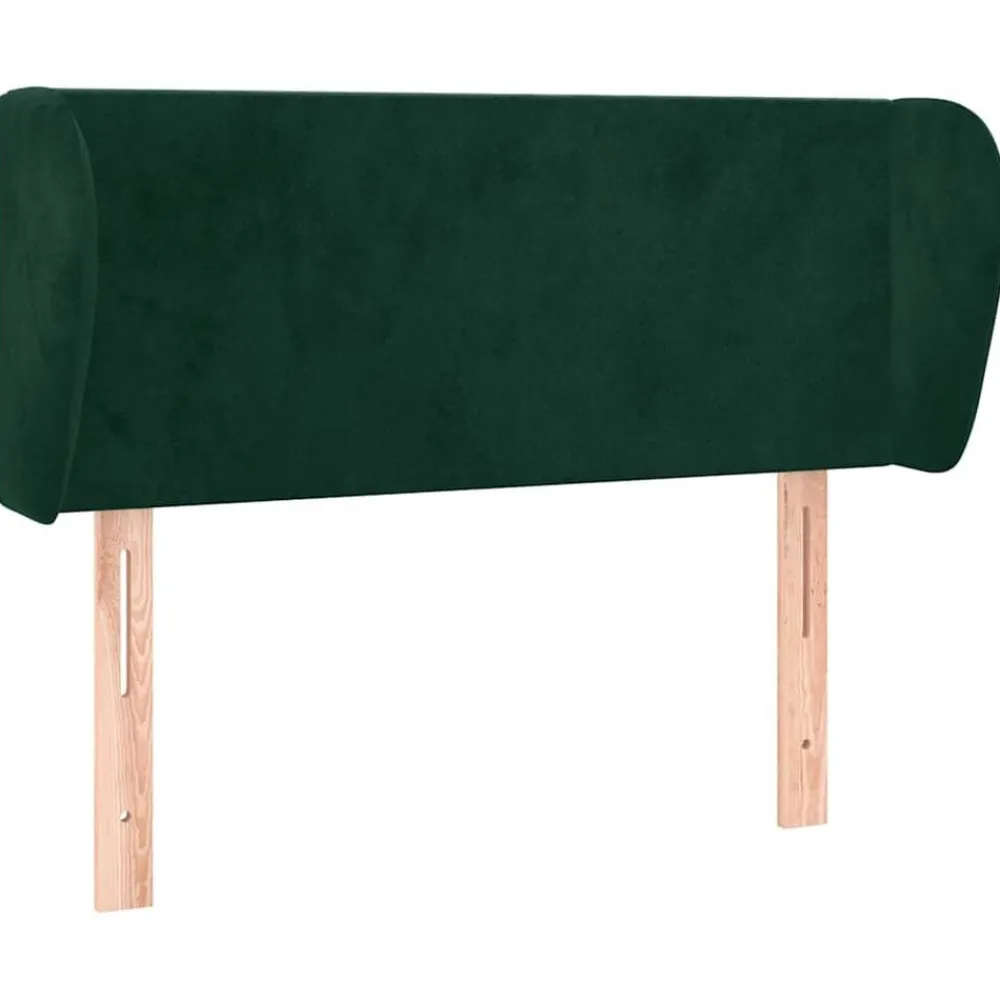 vidaXL Cabecero de terciopelo 83x23x78/88 cm Verde oscuro
