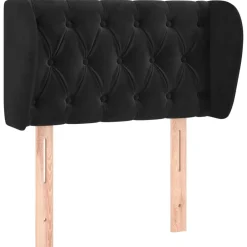 vidaXL Cabecero de terciopelo 83x23x78/88 cm Negro Discount
