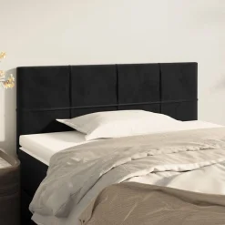 vidaXL Cabecero de terciopelo 80x5x78/88 cm Negro Online