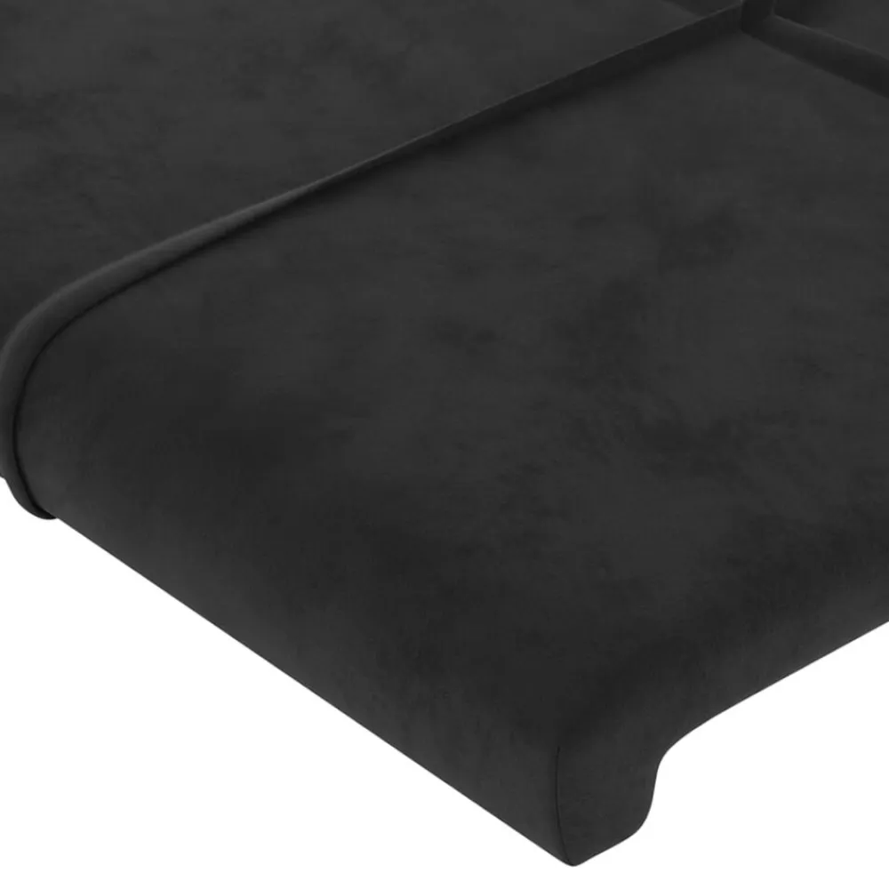 vidaXL Cabecero de terciopelo 80x5x78/88 cm Negro Online
