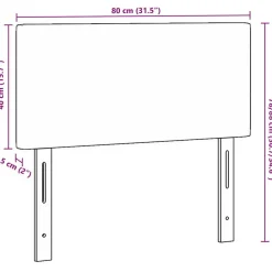 vidaXL Camas Y Accesorios-Cabecero 80 cm Tela de Pana