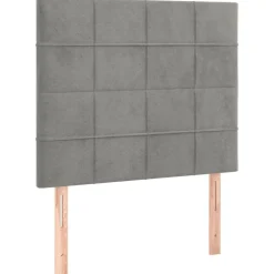 vidaXL Camas Y Accesorios-Cabecero 80x5x118/128 cm terciopelo