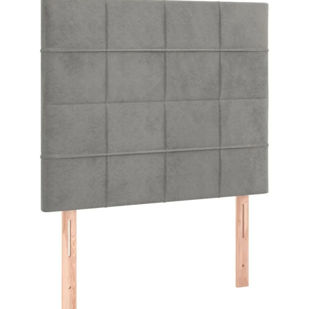 vidaXL Camas Y Accesorios-Cabecero 80x5x118/128 cm terciopelo