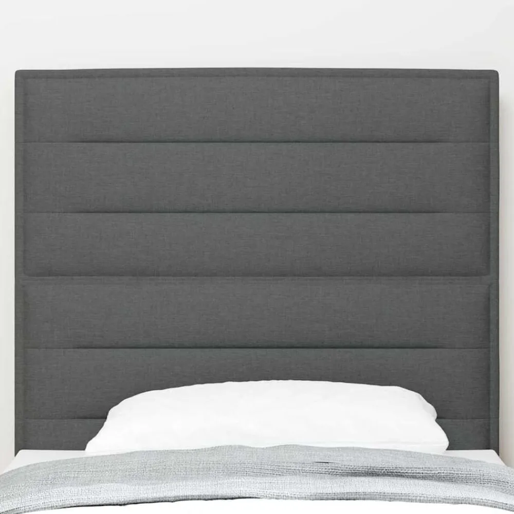 vidaXL Cabecero 80 cm tela Gris oscuro Outlet