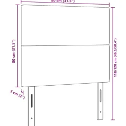 vidaXL Camas Y Accesorios-Cabecero 80 cm Tela de Pana