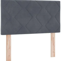 vidaXL Cabecero LED 80 cm Terciopelo Gris oscuro Sale