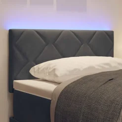 vidaXL Cabecero LED 80 cm Terciopelo Gris oscuro Sale