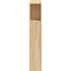 vidaXL Cabecero LED madera ingeniería 100x18,5x103,5 cm Roble Sonoma Sale