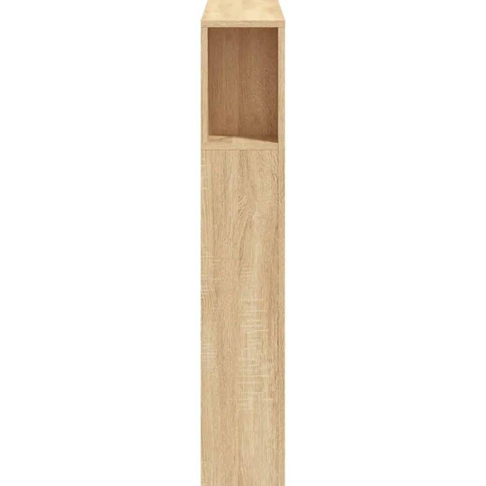 vidaXL Cabecero LED madera ingeniería 100x18,5x103,5 cm Roble Sonoma Sale
