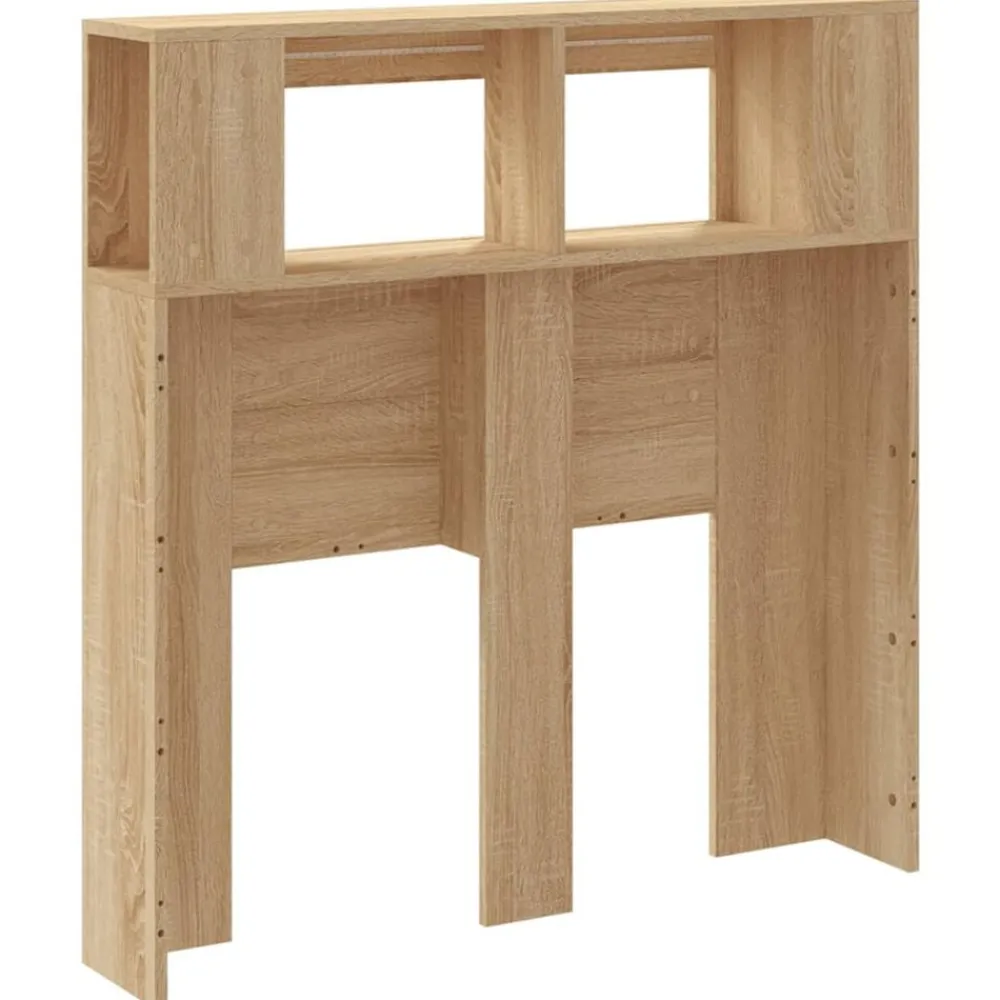 vidaXL Cabecero LED madera ingeniería 100x18,5x103,5 cm Roble Sonoma Sale