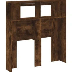 vidaXL Cabecero LED madera ingeniería 100x18,5x103,5 cm Roble ahumado Hot