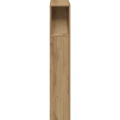 vidaXL Cabecero LED madera ingeniería 100x18,5x103,5 cm Roble artisan Sale