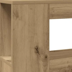 vidaXL Cabecero LED madera ingeniería 100x18,5x103,5 cm Roble artisan Sale