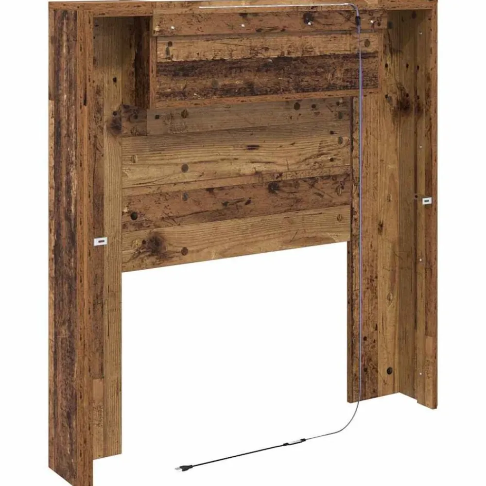 vidaXL Camas Y Accesorios-Cabecero Madera vieja 100 x 15 x 103,5 cm Madera de ingeniería