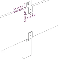 vidaXL Cabecero 80 cm Terciopelo Negro