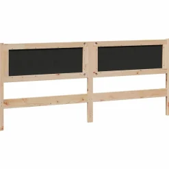 vidaXL Camas Y Accesorios-Cabecero Otro Marrón 200 cm Madera maciza de pino