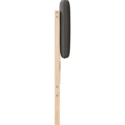 vidaXL Cabecero tapizado con cabecera Marrón y gris oscuro 200 cm Negro y gris oscuro