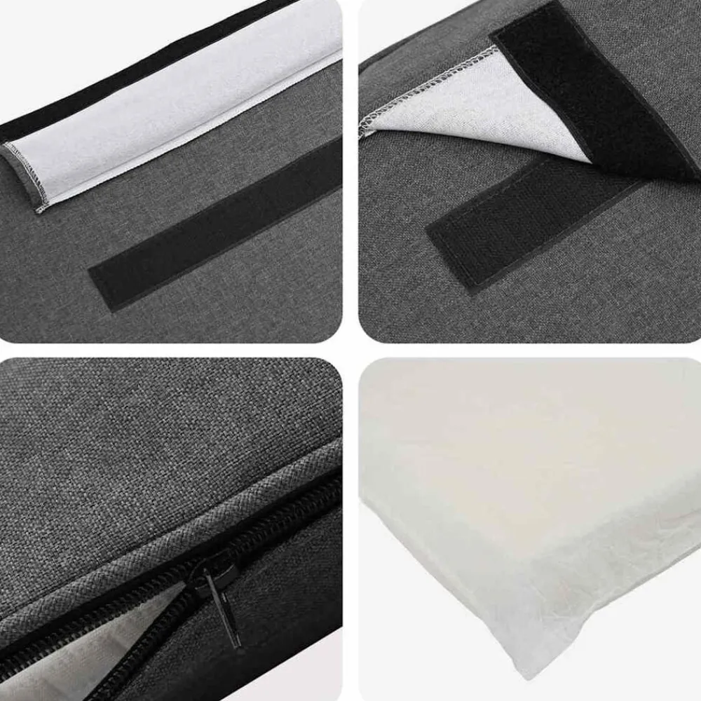 vidaXL Cabecero tapizado con cabecera Marrón y gris oscuro 200 cm Negro y gris oscuro