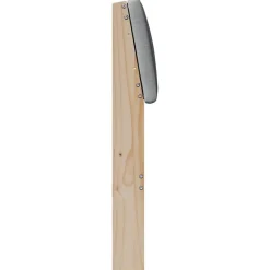 vidaXL Cabecero tapizado Gris Claro 200 cm Madera de pino macizo Marrón y gris claro Outlet