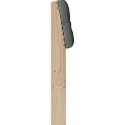 vidaXL Cabecero tapizado Gris oscuro 200 cm Madera de pino macizo Negro y gris oscuro Sale
