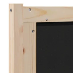 vidaXL Cabecero tapizado Marrón 200 cm Madera de pino macizo Marrón y taupe