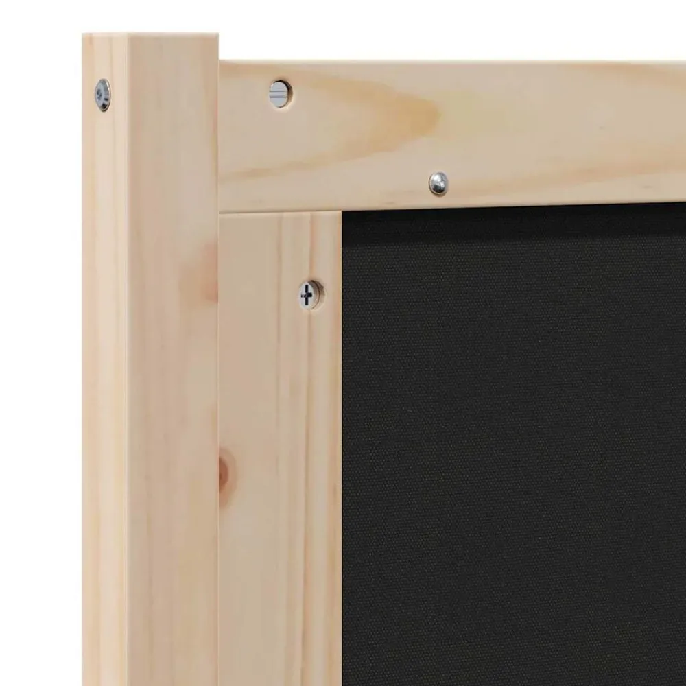 vidaXL Cabecero tapizado Marrón 200 cm Madera de pino macizo Marrón y taupe