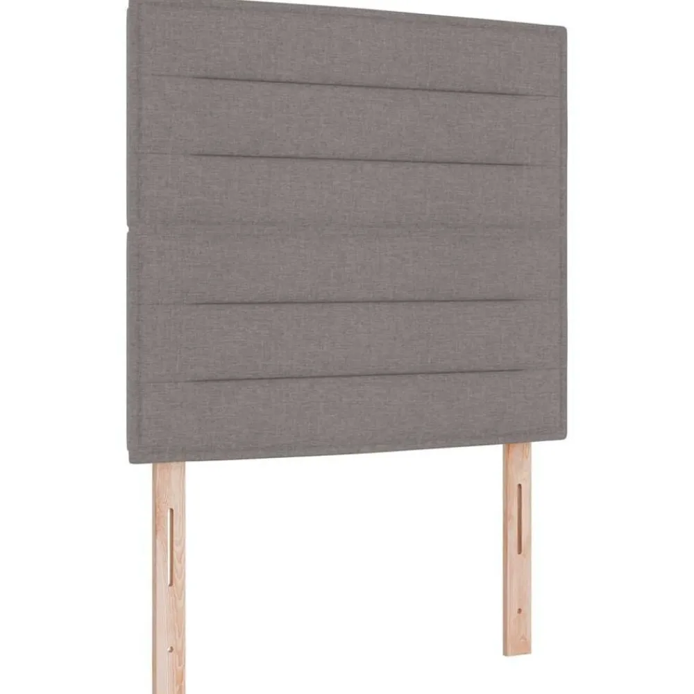 vidaXL Cabecero 90 cm tela Taupé