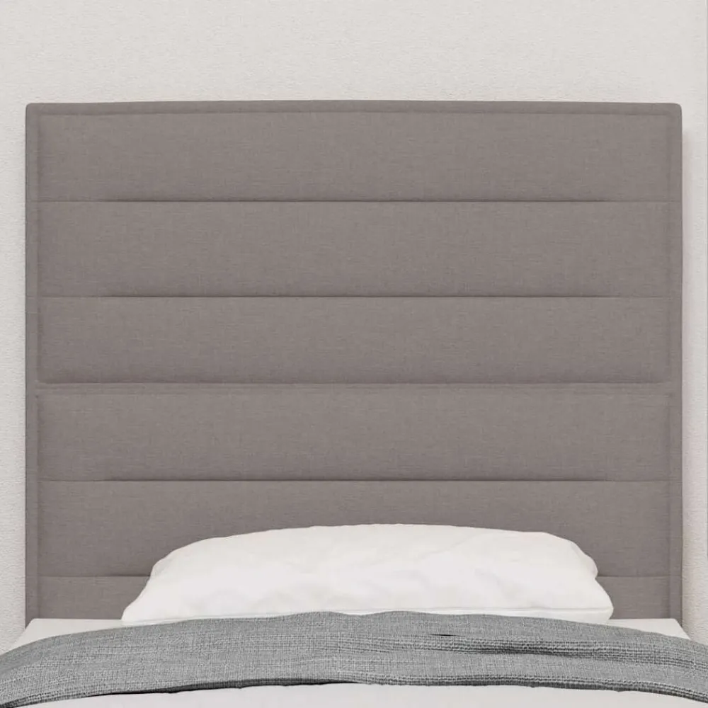 vidaXL Cabecero 90 cm tela Taupé