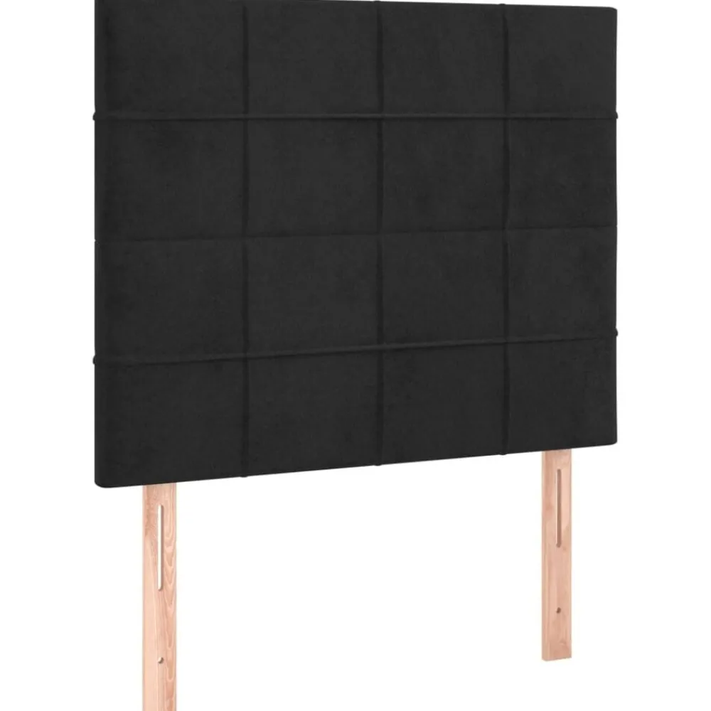 vidaXL Cabecero Terciopelo 80x5x118/128 cm Negro Online