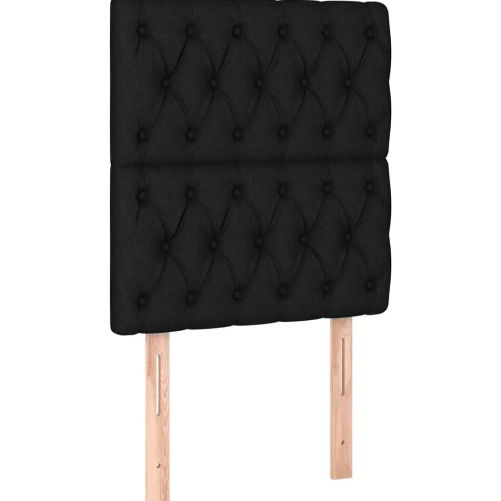 vidaXL Cabeceros 2 unidades tela 80x7x78/88 cm Negro Online