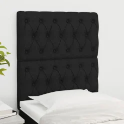 vidaXL Cabeceros 2 unidades tela 80x7x78/88 cm Negro Online