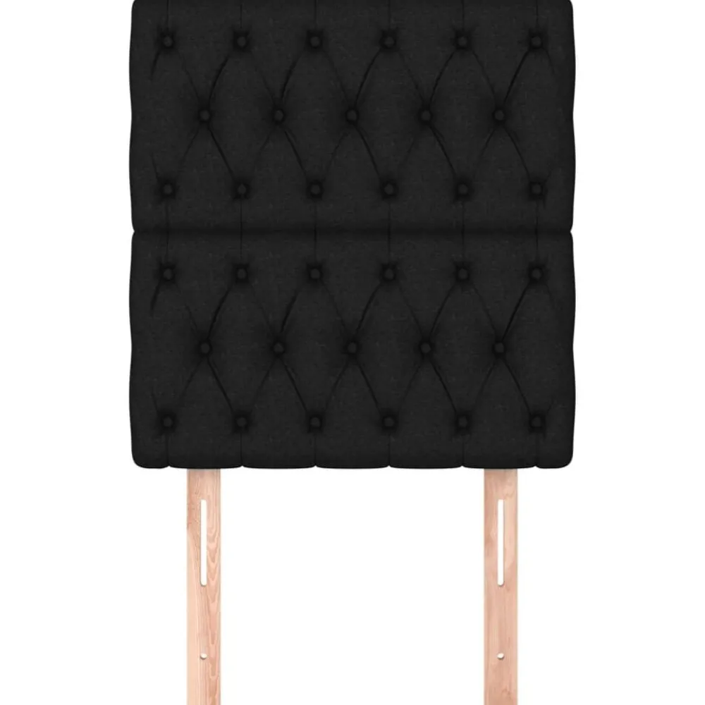 vidaXL Cabeceros 2 unidades tela 80x7x78/88 cm Negro Online
