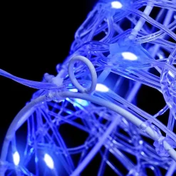 vidaXL Cabeza de Reno con 140 LED 68 x 36,5 x 62,5 cm Acrílico Azul Sale
