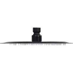 vidaXL Cabezal de ducha efecto lluvia acero inox redondo 20 cm Negro Hot