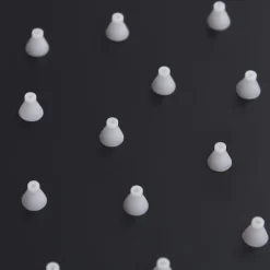 vidaXL Cabezal de ducha efecto lluvia acero inox redondo 20 cm Negro Hot