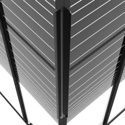 vidaXL Cabina de ducha a rayas ESG negra 80x80x180 cm Clearance