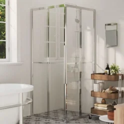 vidaXL Fontanería-Cabina de ducha ESG 80x80x180 cm