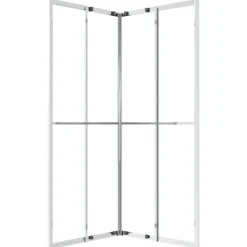 vidaXL Fontanería-Cabina de ducha ESG 80x80x180 cm